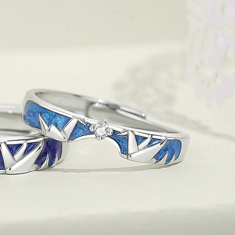 Niche Design Enamel Drop Glue Ring